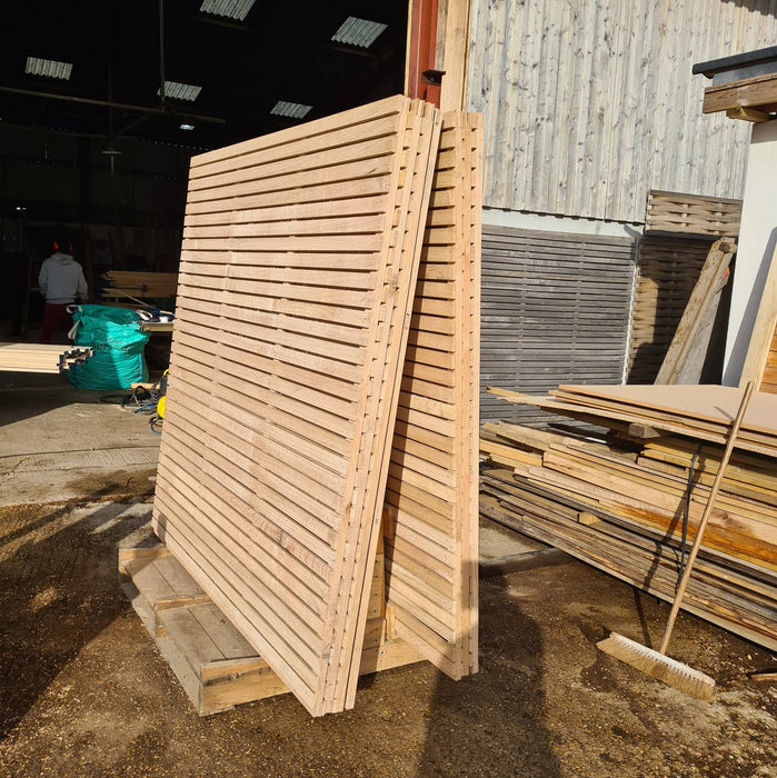 Solid Green Oak Fence Slats / Battens PAR