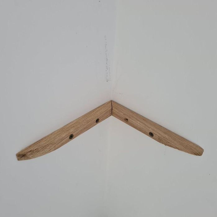 Solid Oak Floating Corner Shelf