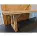 Solid Oak Indoor Bench With Oak Legs
