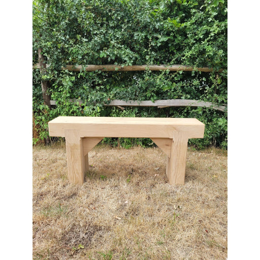 Solid French Oak Beam Garden Bench