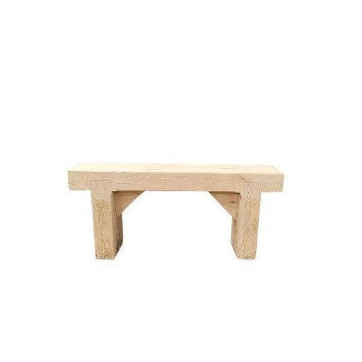 Solid French Oak Beam Garden Bench