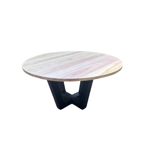 Handmade Ash Round Dining Table 1600mm - Fits 8, Free Shipping UK, Elegant Indoor Furniture