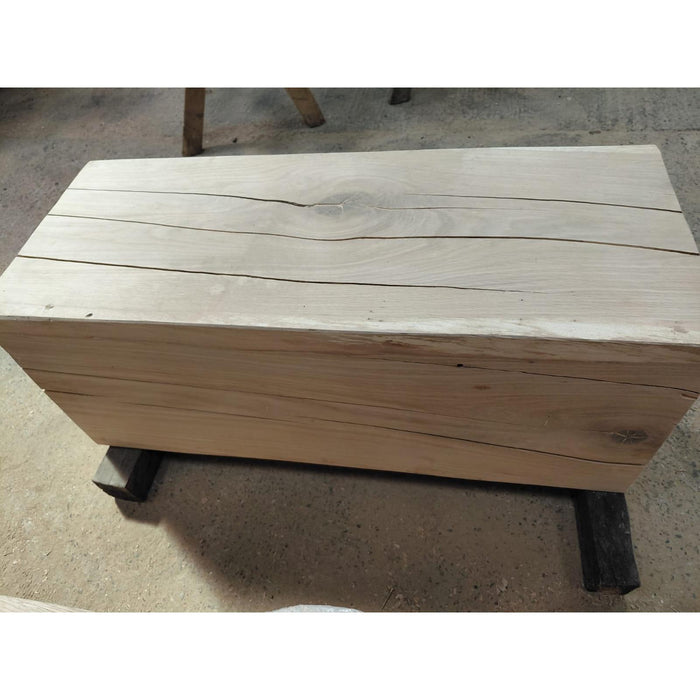 Solid Oak Block 400x400x1m Tall