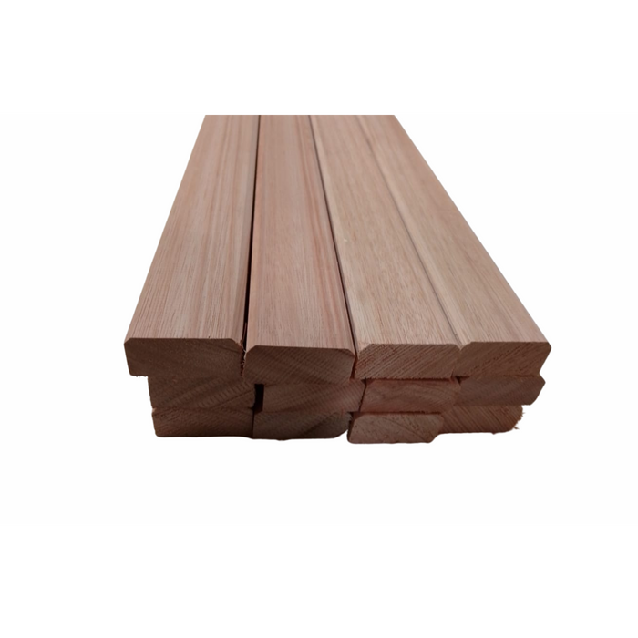 Red Grandis Bench Slats / Hardwood