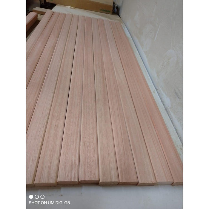 Red Grandis Bench Slats / Hardwood