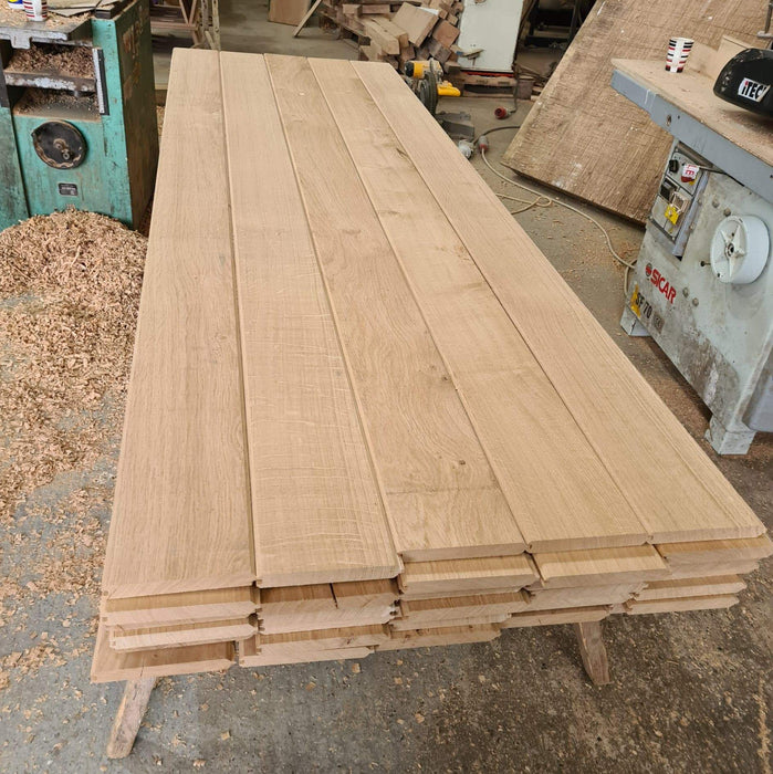 Kiln Dry Oak Tongue and Groove Cladding 20mm thickness