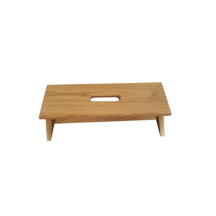 Handcrafted Oak CRACKET - Hop on/Foot/Milking/Child step stool, Plant stand