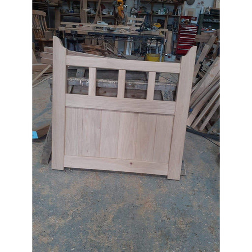 Solid Oak Garden Gate H1000mm X W900mm With Moulded Stiles Air dried