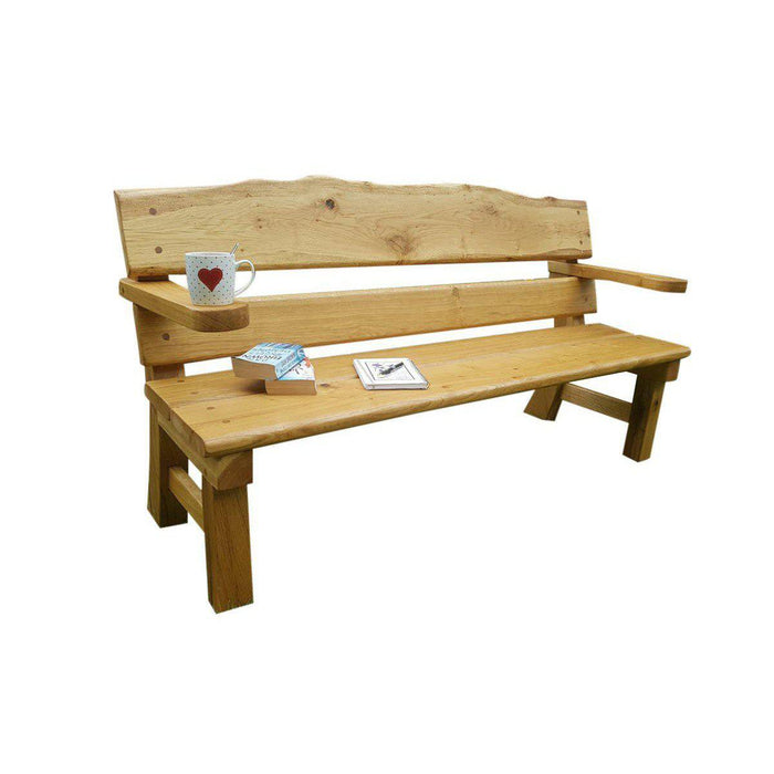 SUSSEX Oak Garden Bench