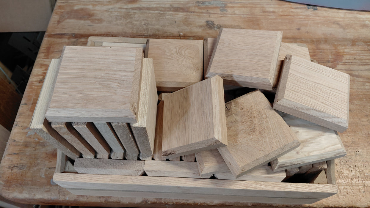 Solid Oak Post Cap **Suitable for 100 × 100 mm or 125x125mm Posts**