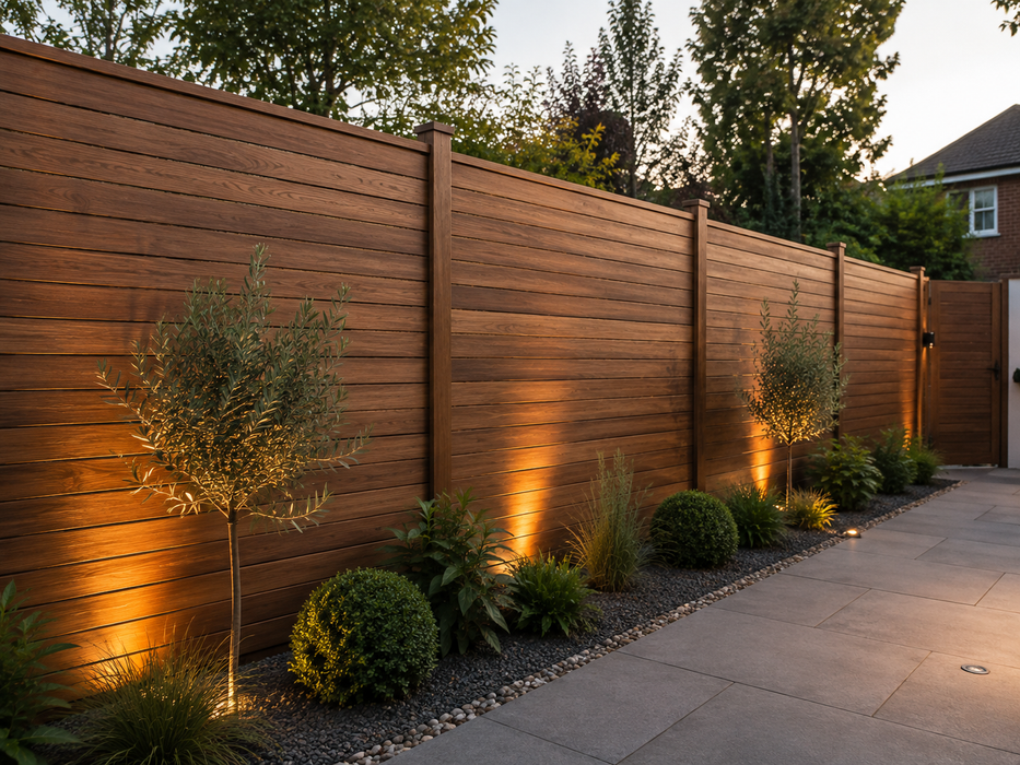 Iroko Fence Slats / Battens PAR - 40mm x 20mm at 3m