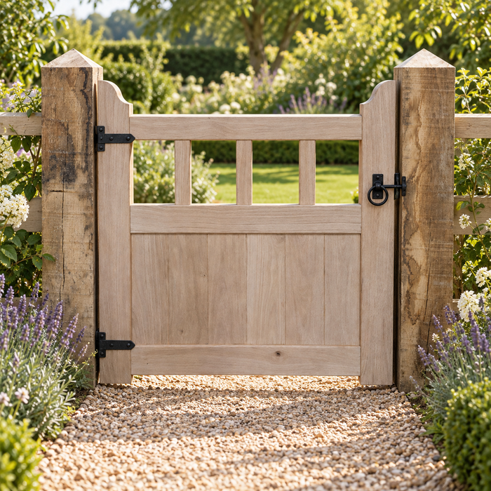 Pyramid Tops-Solid Oak Fence & Gate Posts