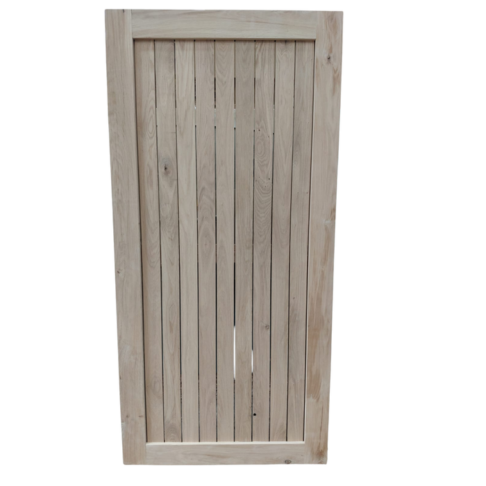 Modern Solid Oak Garden Gate - Handmade European Oak Side Gate