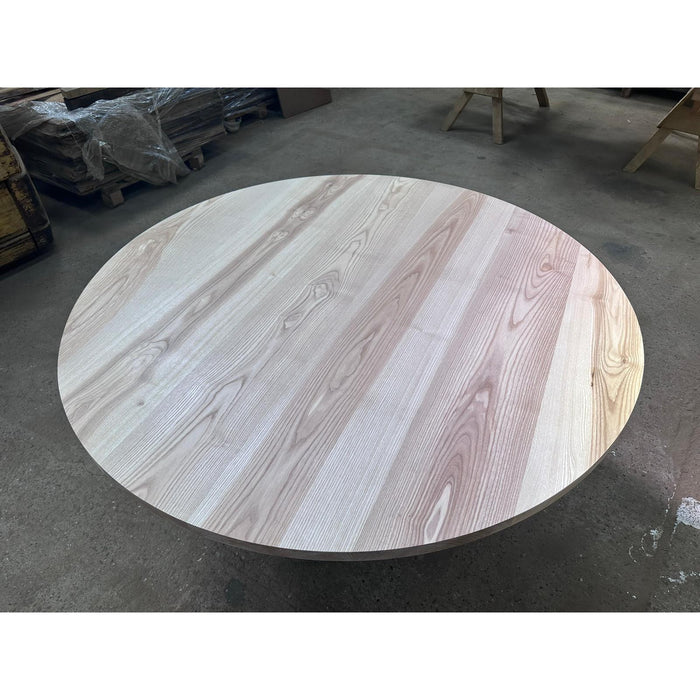 Handmade Ash Round Dining Table 1600mm - Fits 8, Free Shipping UK, Elegant Indoor Furniture