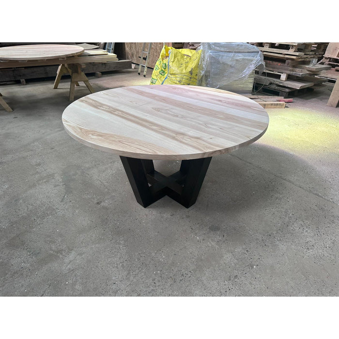 Handmade Ash Round Garden Table 1600mm - Fits 8, Free Shipping UK, Elegant Outdoor Furniture