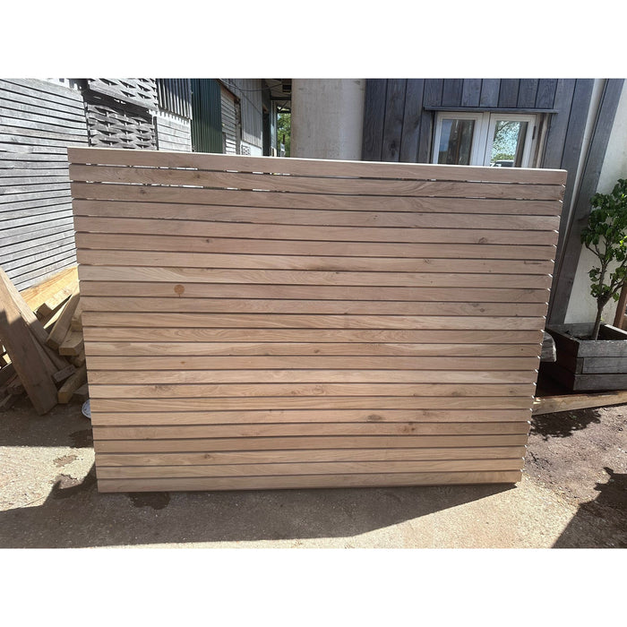 Solid Oak Rainshield  Fence Panel 6'X 6' / Privacy Panels