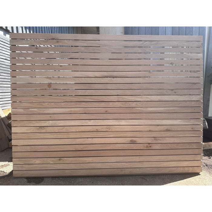 Solid Oak Rainshield  Fence Panel 6'X 6' / Privacy Panels