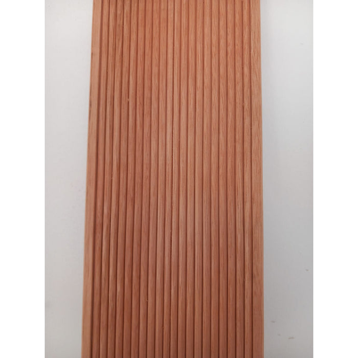 Grooved Red Grandis Decking 140x22 - Solid Hardwood