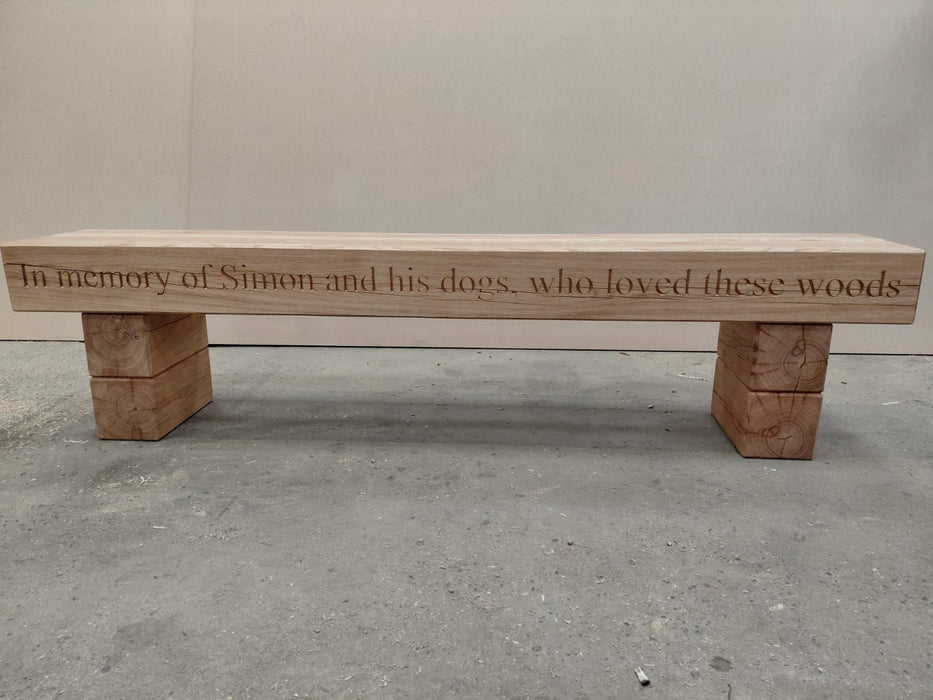 SIMPLE Oak Garden Bench