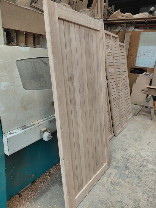Modern Solid Oak Garden Gate - Handmade European Oak Side Gate