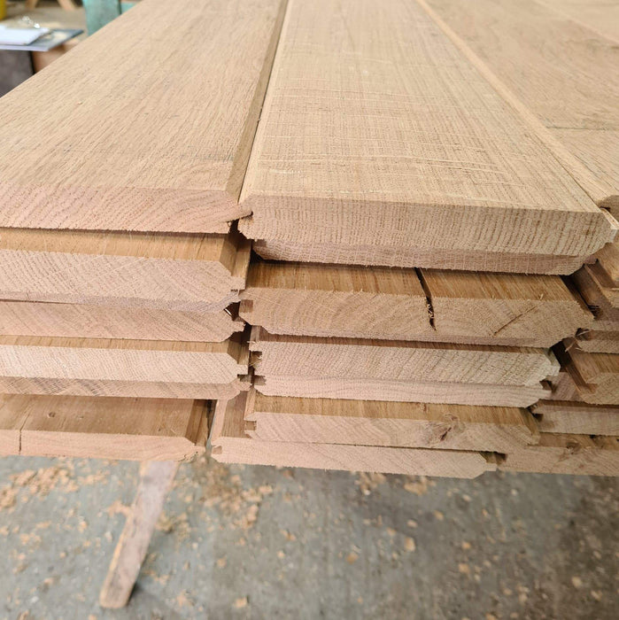 Kiln Dry Oak Tongue and Groove Cladding 20mm thickness