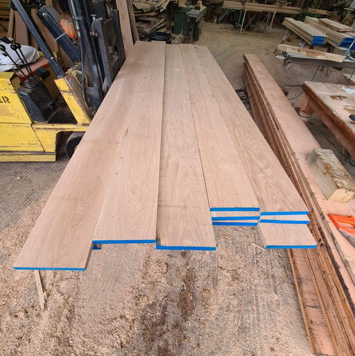 Solid Oak Floorboards 200mmx22mm Wide Untreated Unfinished Square Edge PAR