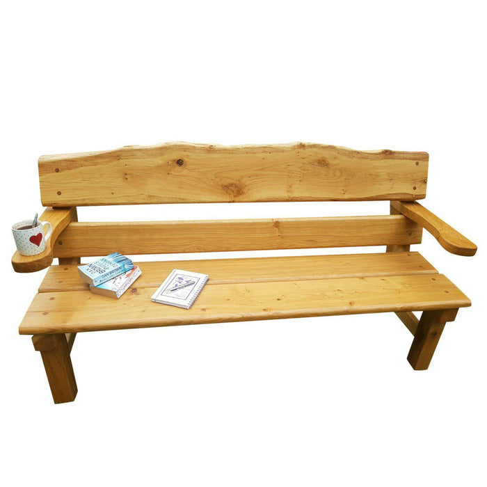 SUSSEX Oak Garden Bench